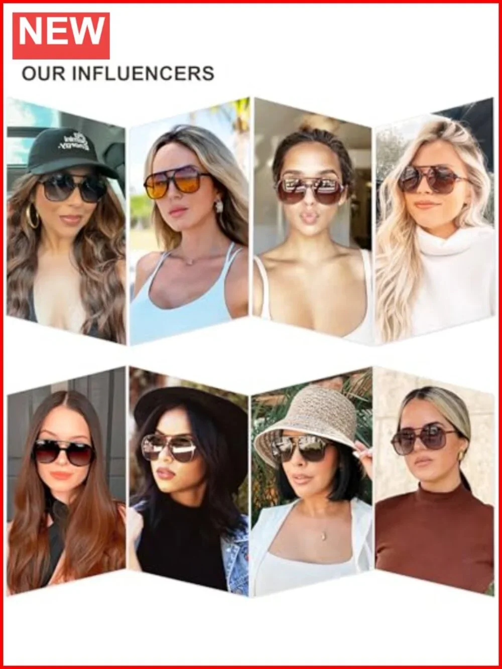 Retro Polarized Aviator Sunglasses Square Frame UV Protection